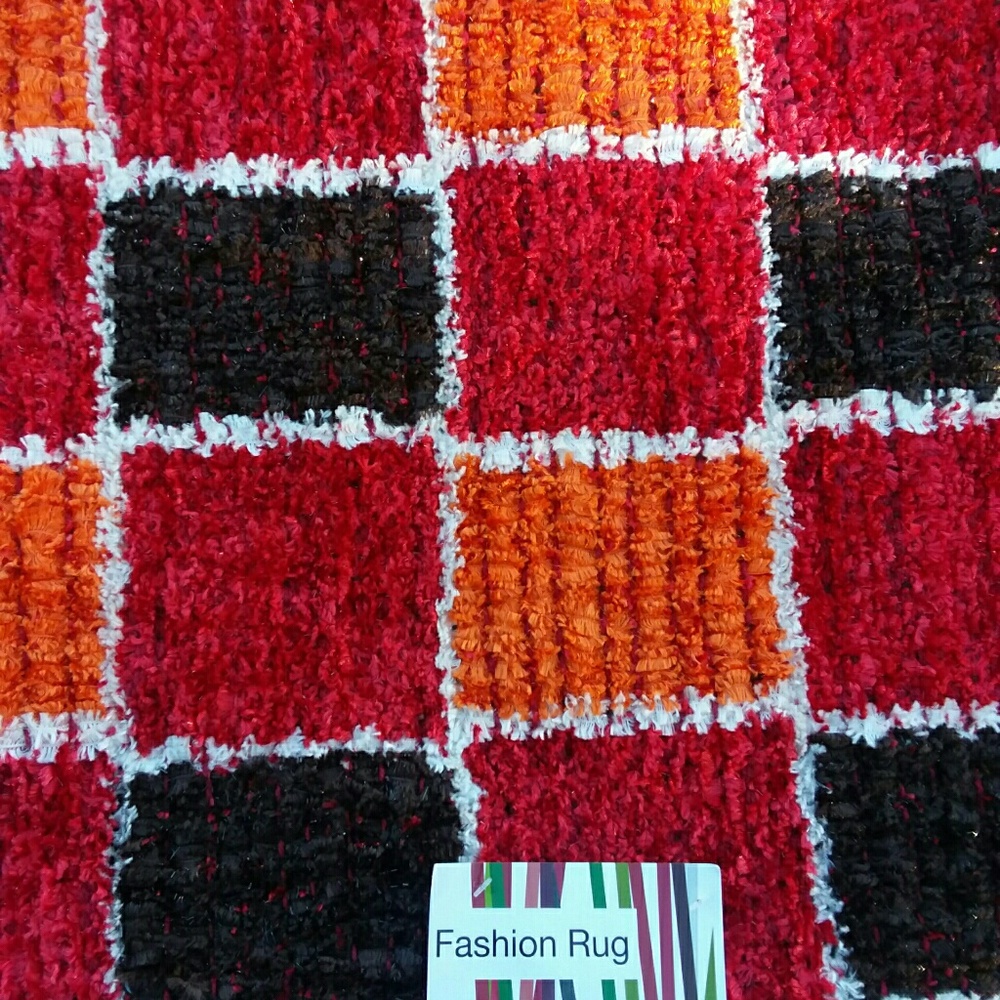 Multicolored soft Indian made Bedroom Rug 47"/ 23"